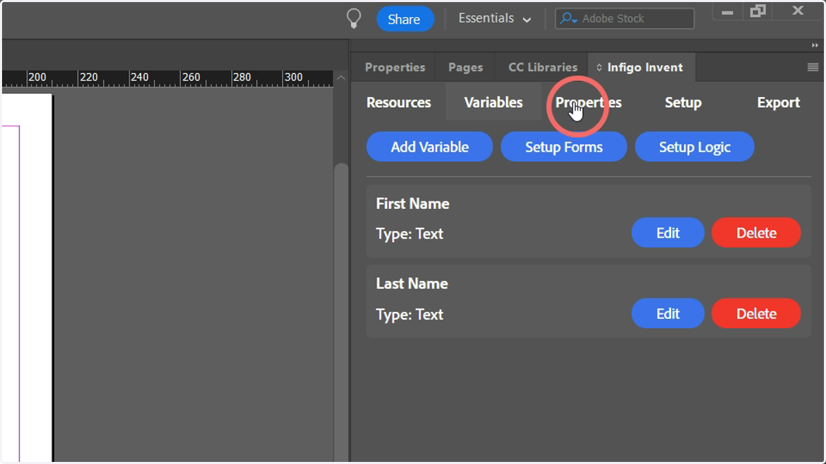 Select the barcode field and head back to the Properties tab