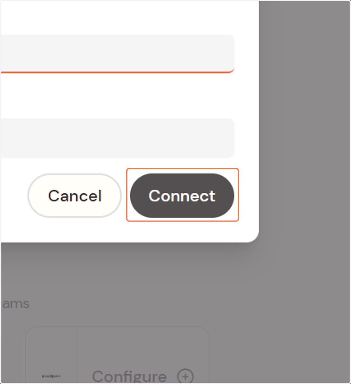 Click on Connect