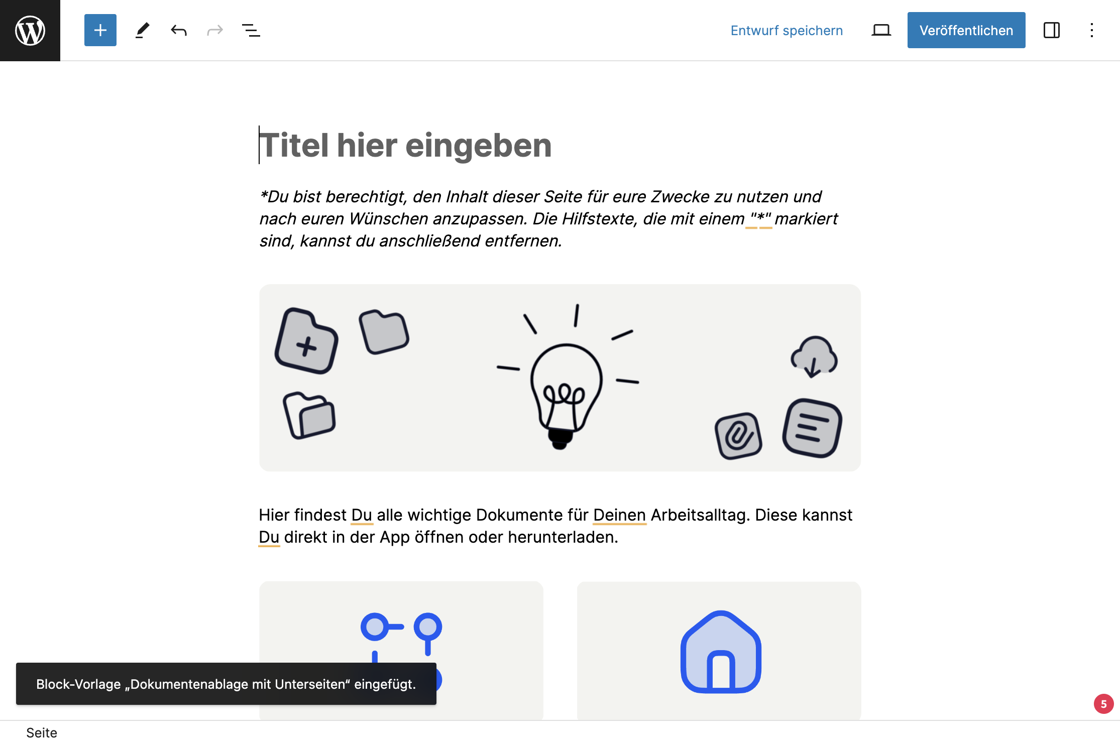 Individualisiere diese Vorlage.