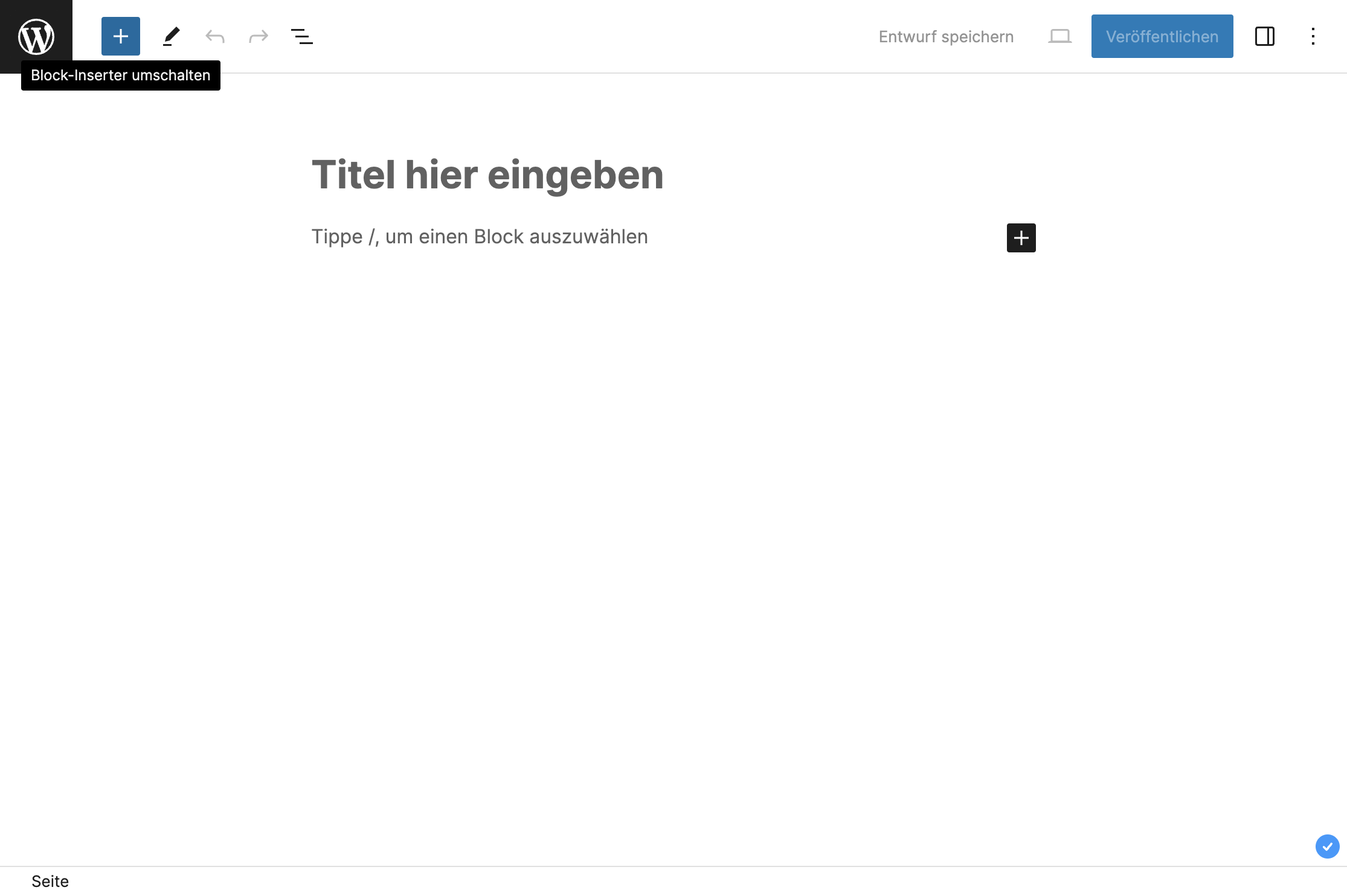 Klicke auf "+"