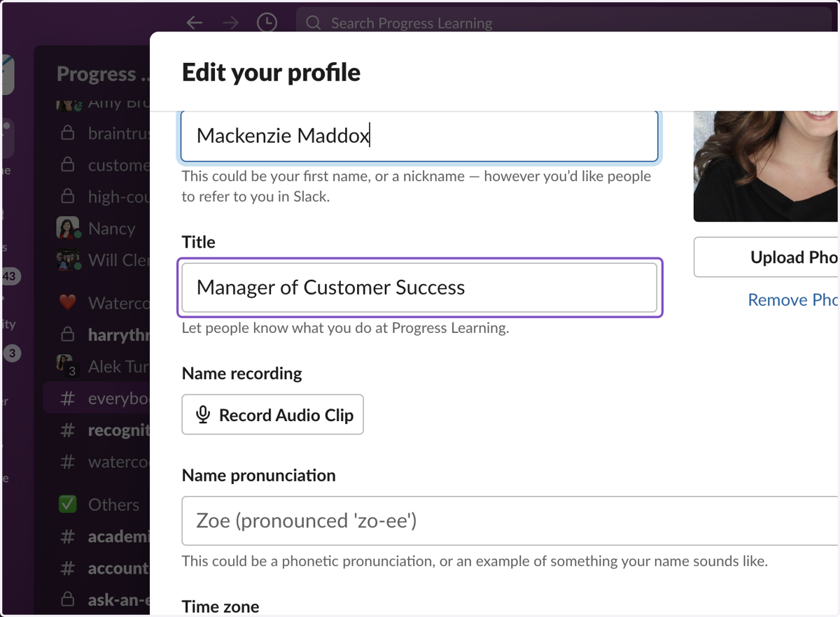 Ensure your Title is accurate