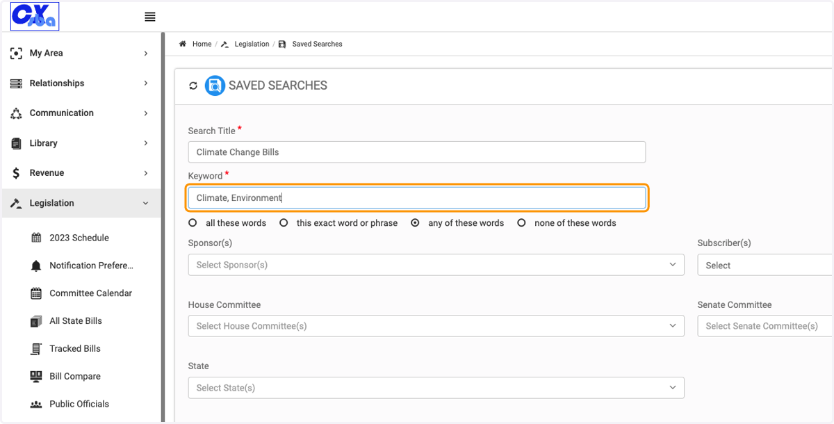 Type in keyword(s), separate multiple words with a comma