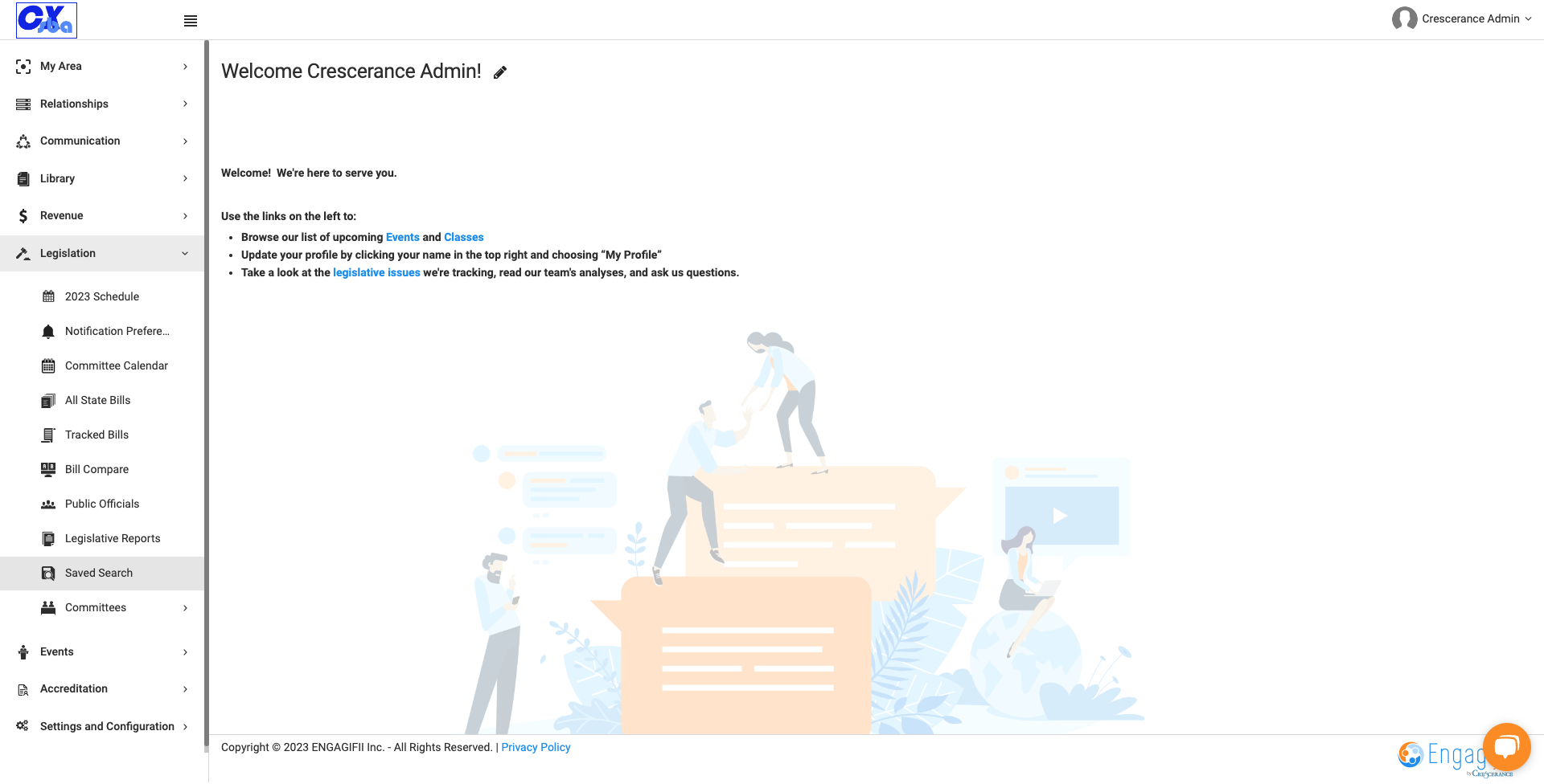 Click on Saved Search