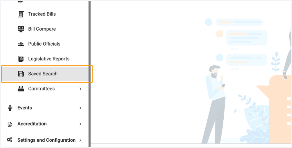 Click on Saved Search