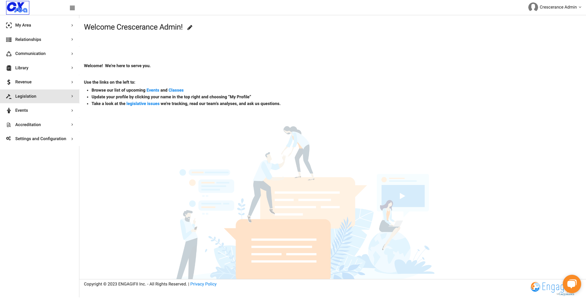 Click on Legislation