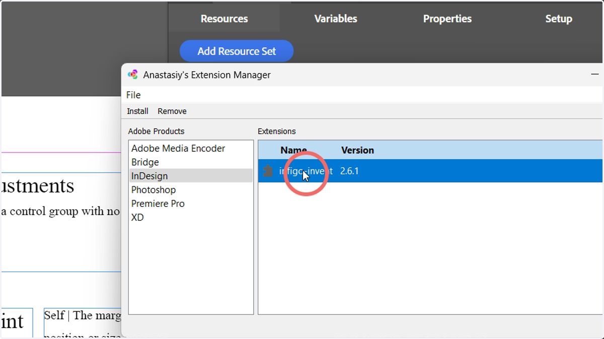 Remove the existing version of the Invent plugin before installing the updated version.