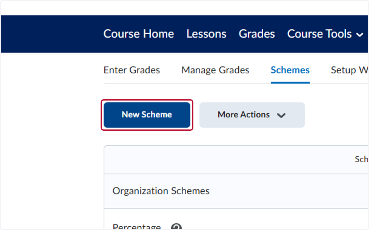 Click on New Scheme