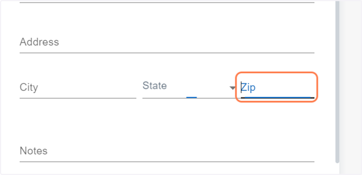 Enter the Zip Code