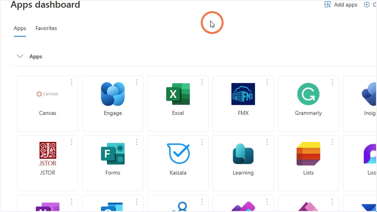 This is your app portal.