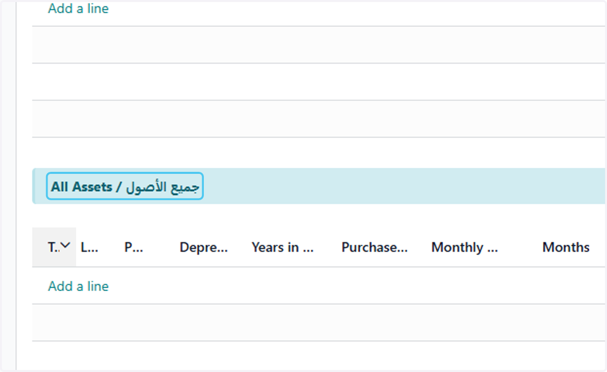 Click on All Assets / جميع الأصول