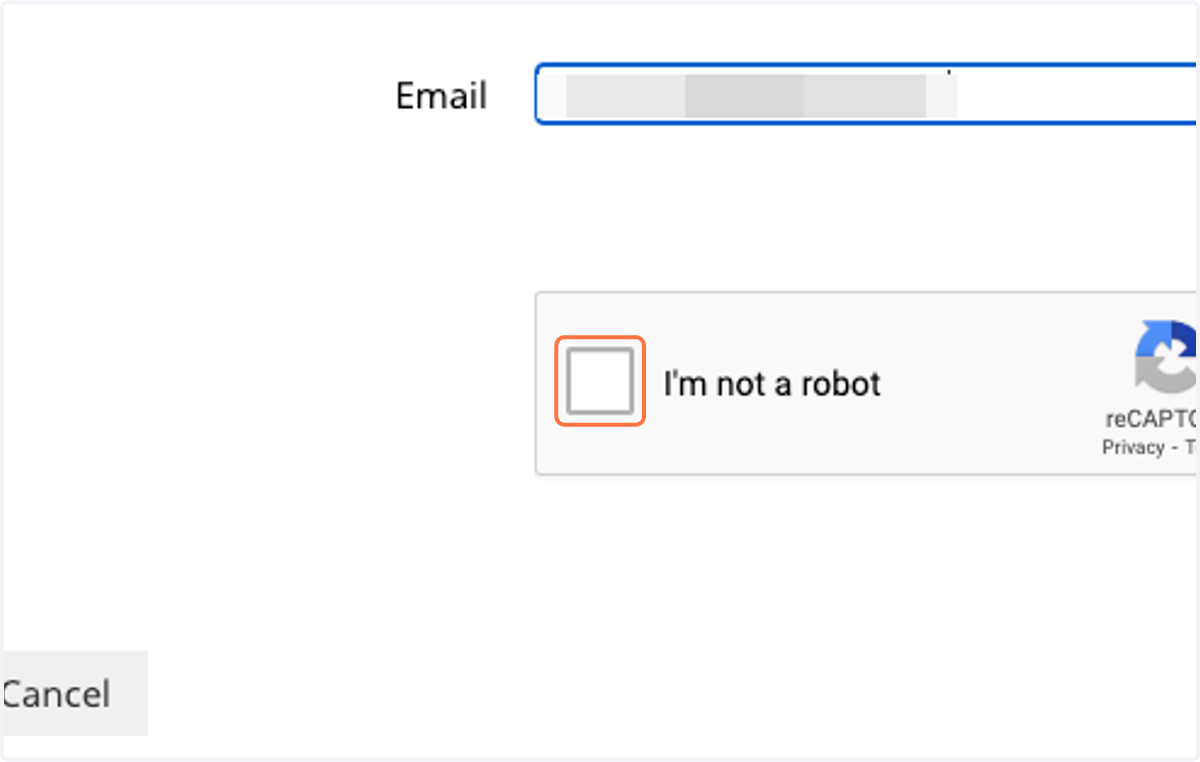 Click on I'm not a robot