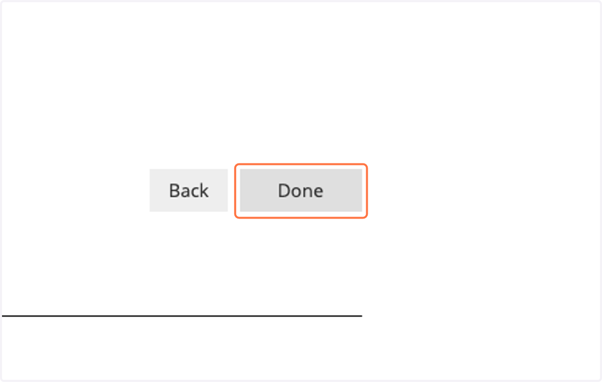 Click on Done