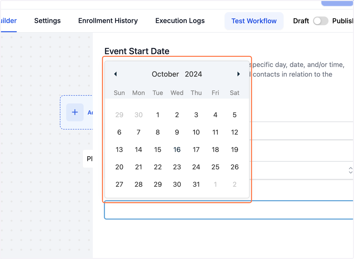 The "Set Event Start Date/Time" action often allows you to use a variety of date and time formats. Here are some formats that are commonly accepted:
