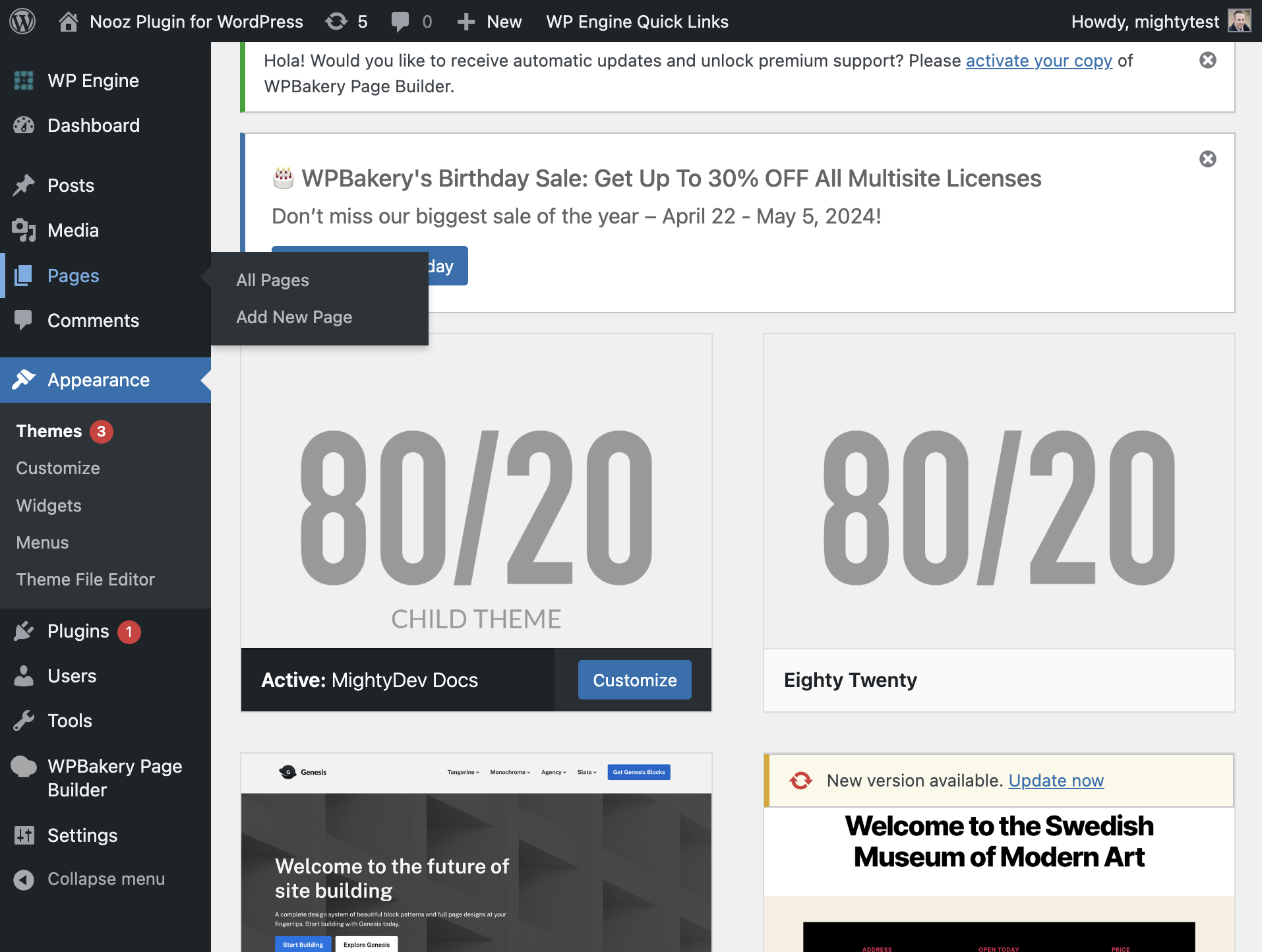Click on Main menu