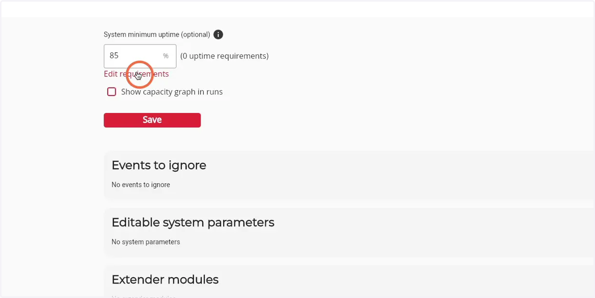 Click 'Edit requirements'