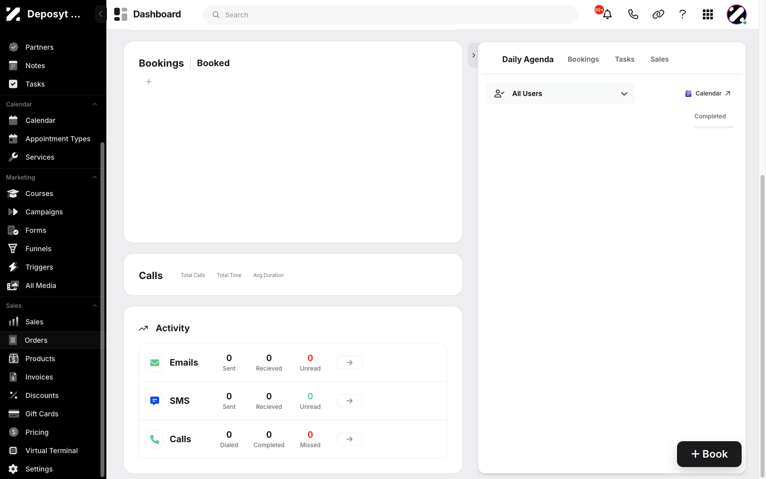 Step 1: On your Dashboard, navigate to the Orders tab under the Sales section.