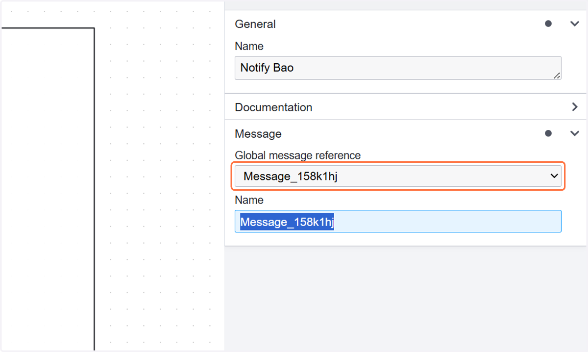 Select Message_158k1hj from Global message reference