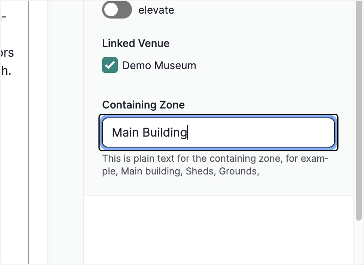 Type "Main Building"