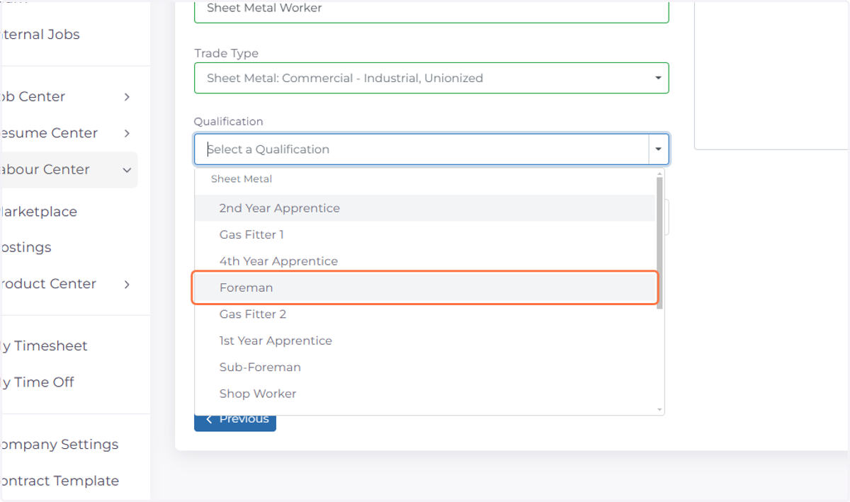 Select Qualification