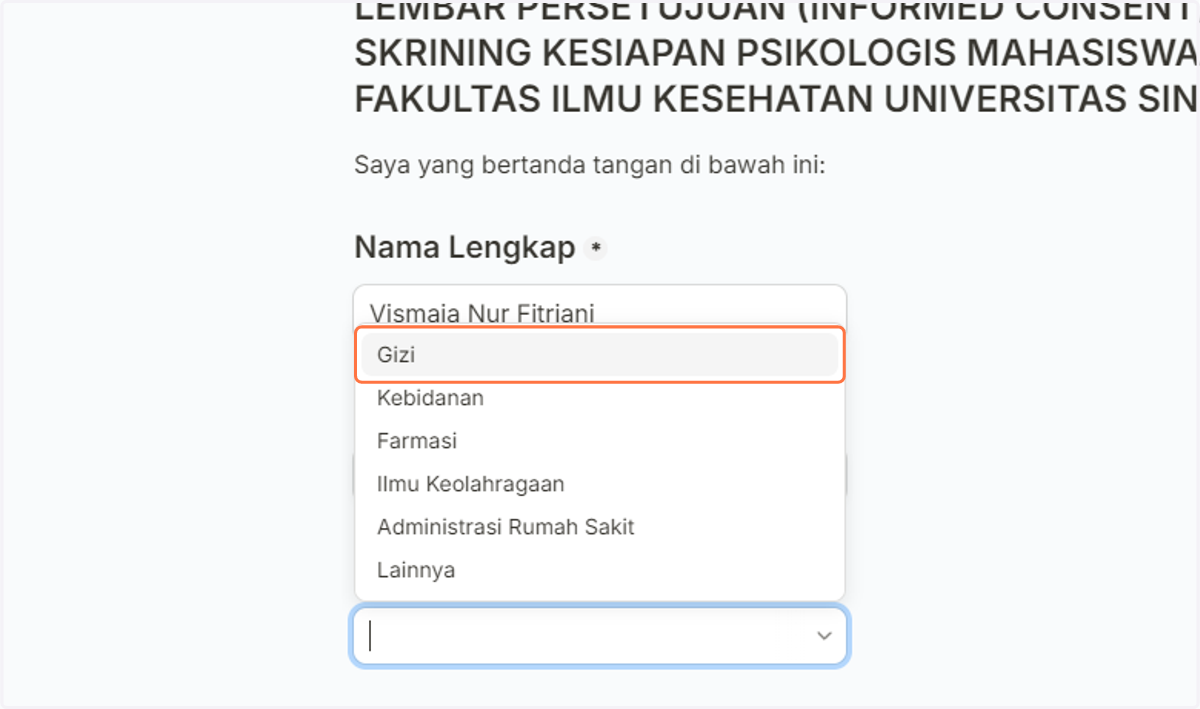 Click on Gizi