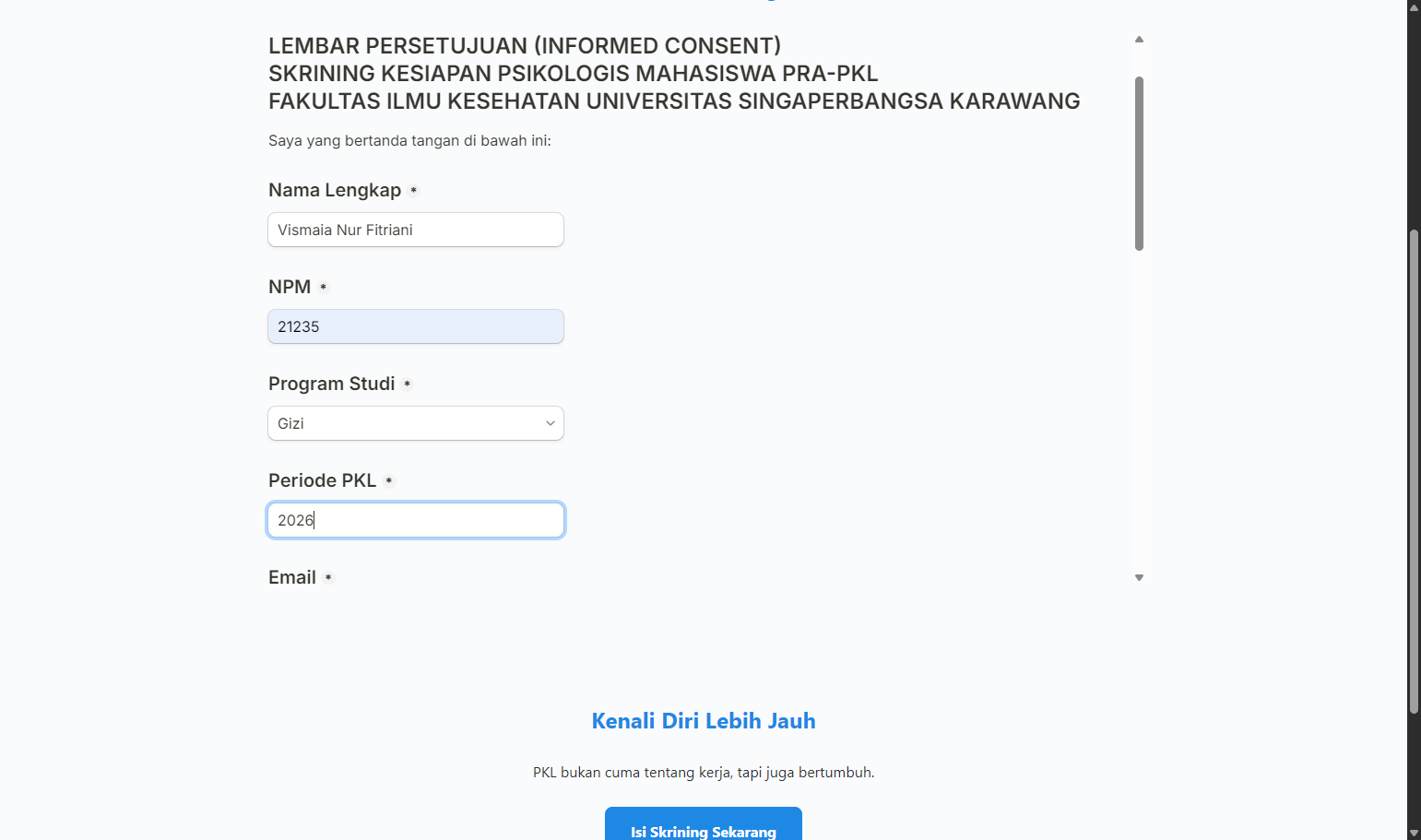 Isi Periode PKL