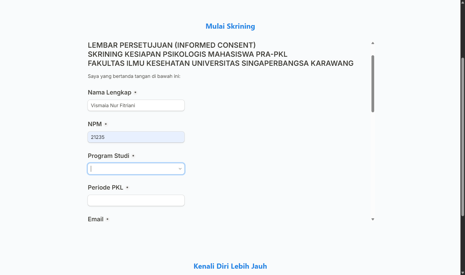 Click on Gizi…