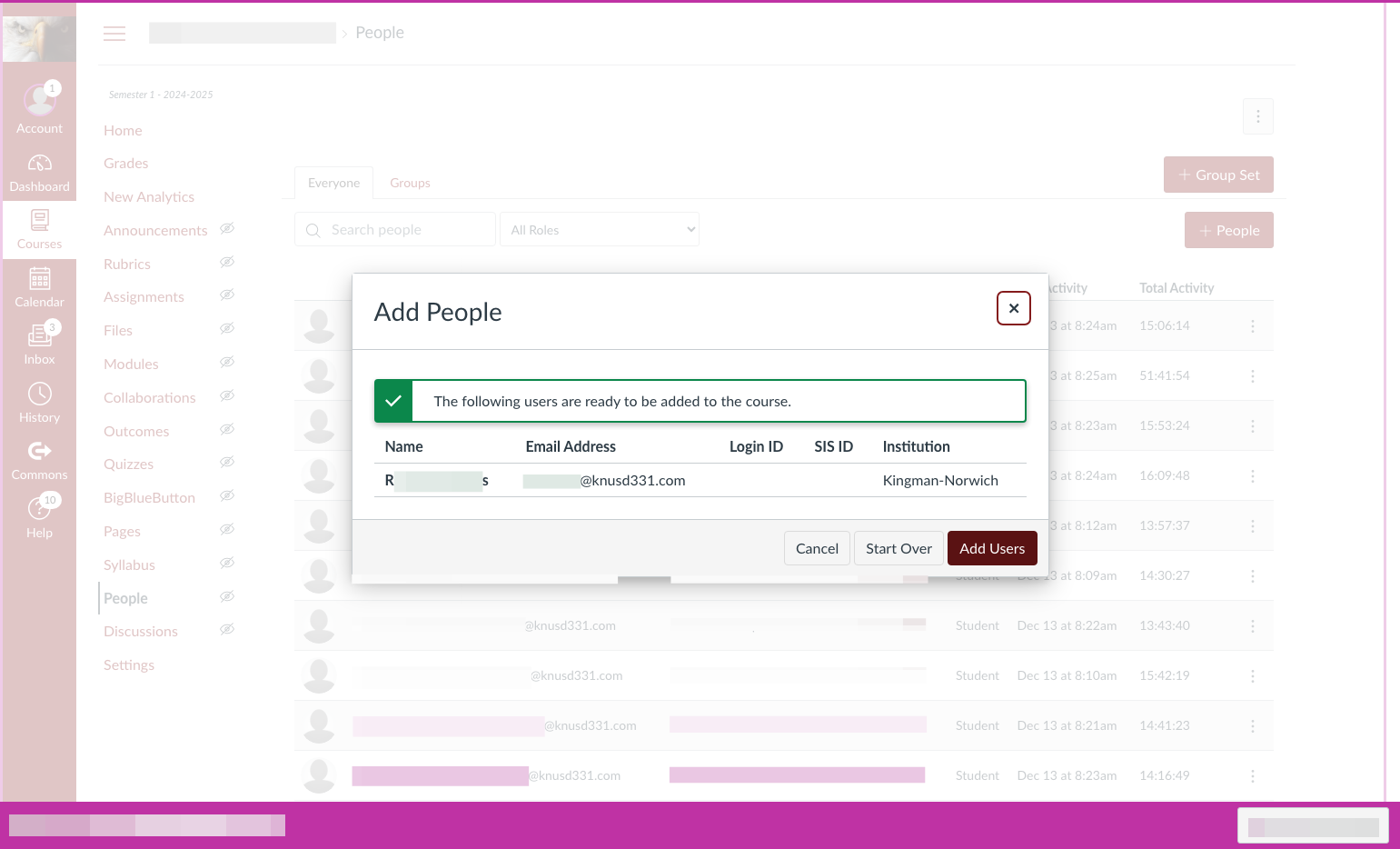 Click on Add Users