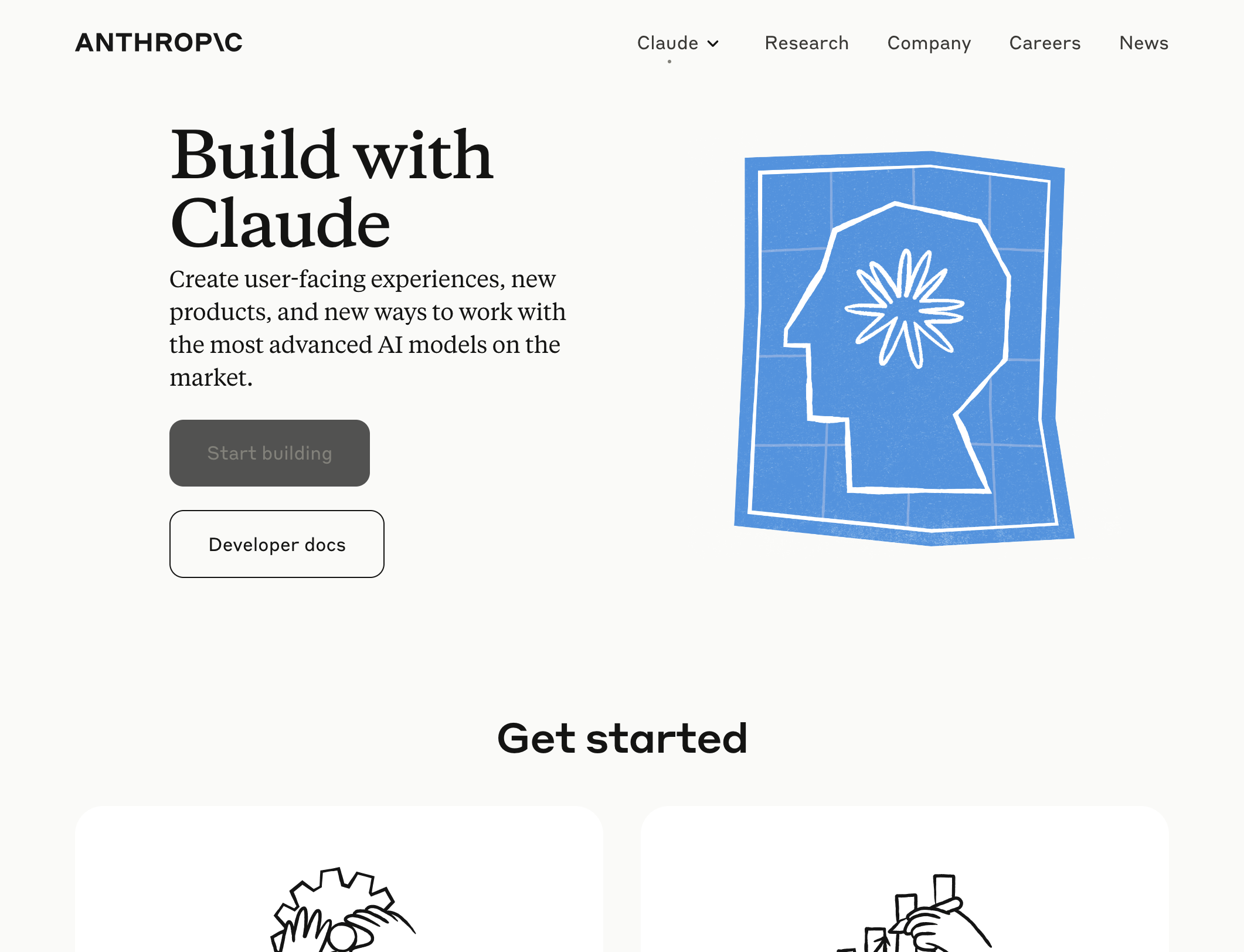Click on Start building