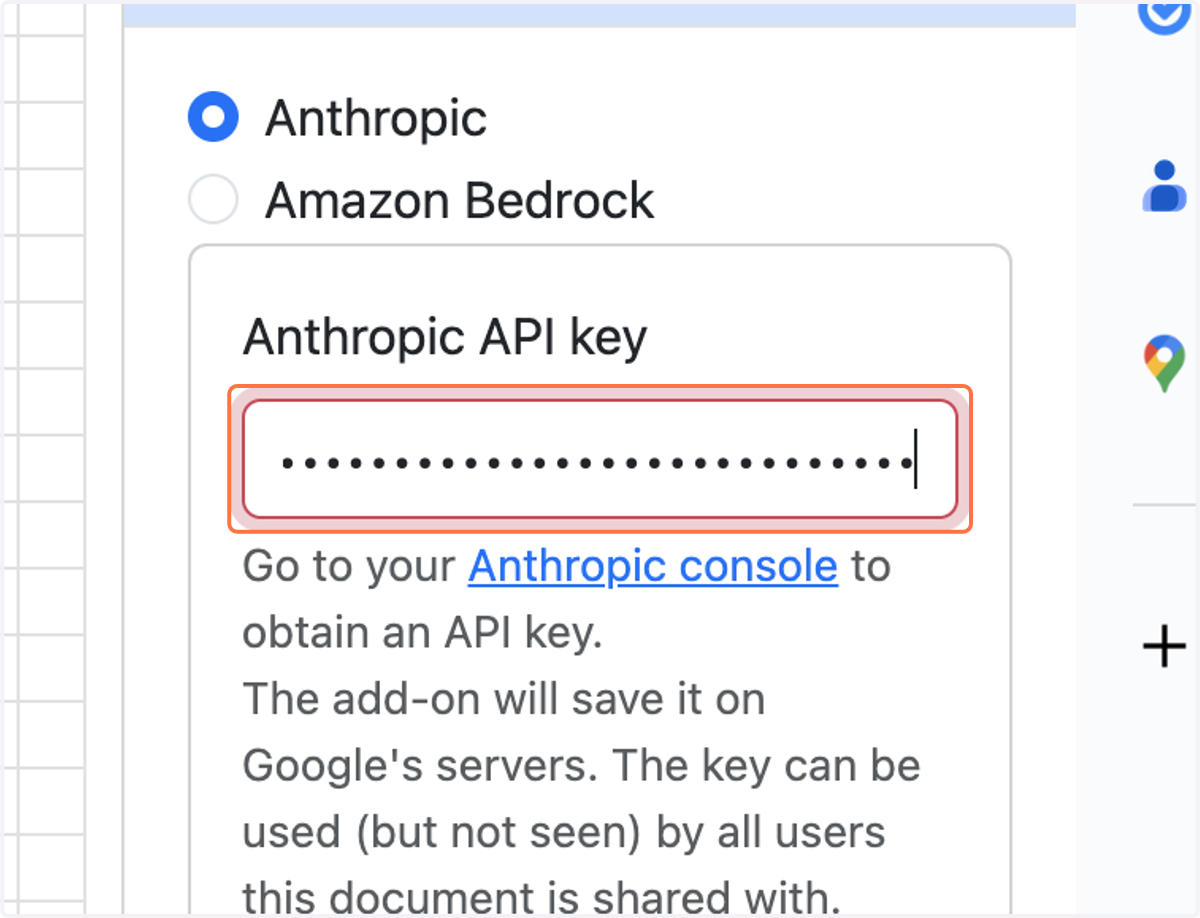 Paste selected text into input
