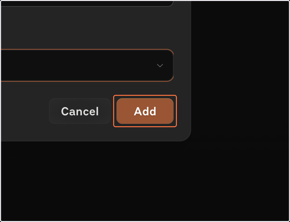 Click on Add
