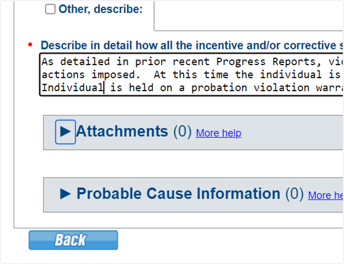 Click on ▶ Attachments
