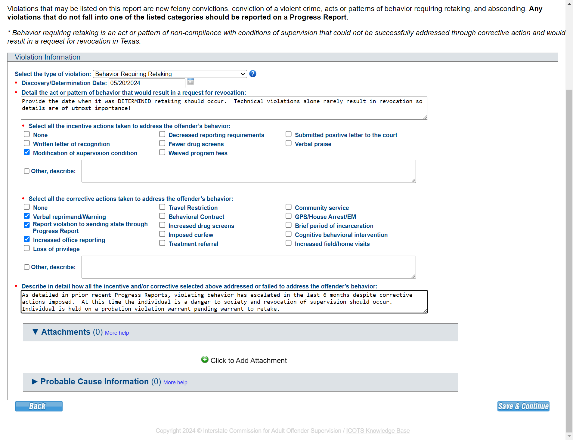 Click 'Add' to attach documentation.