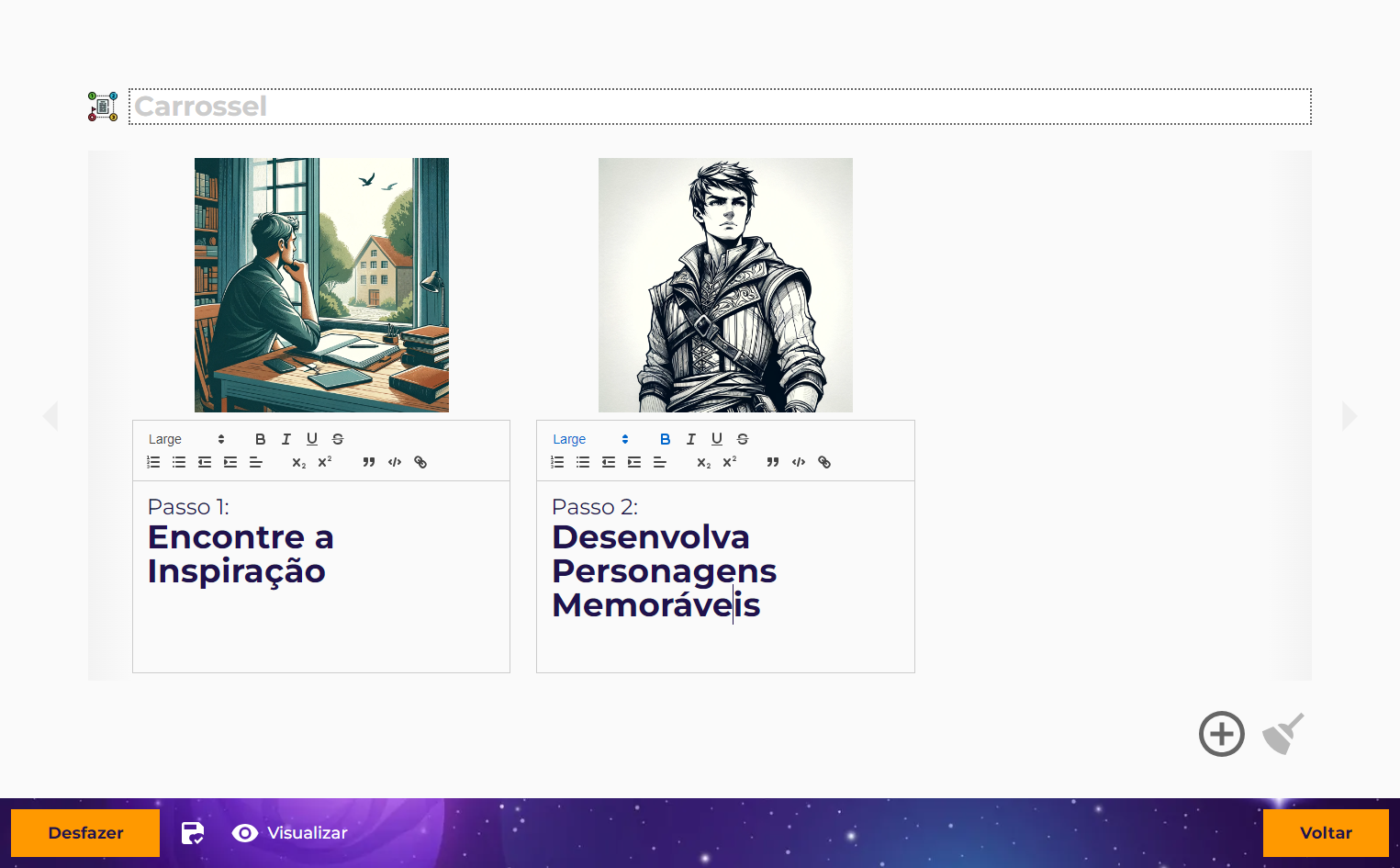 Clique para Adicionar mais uma Opção