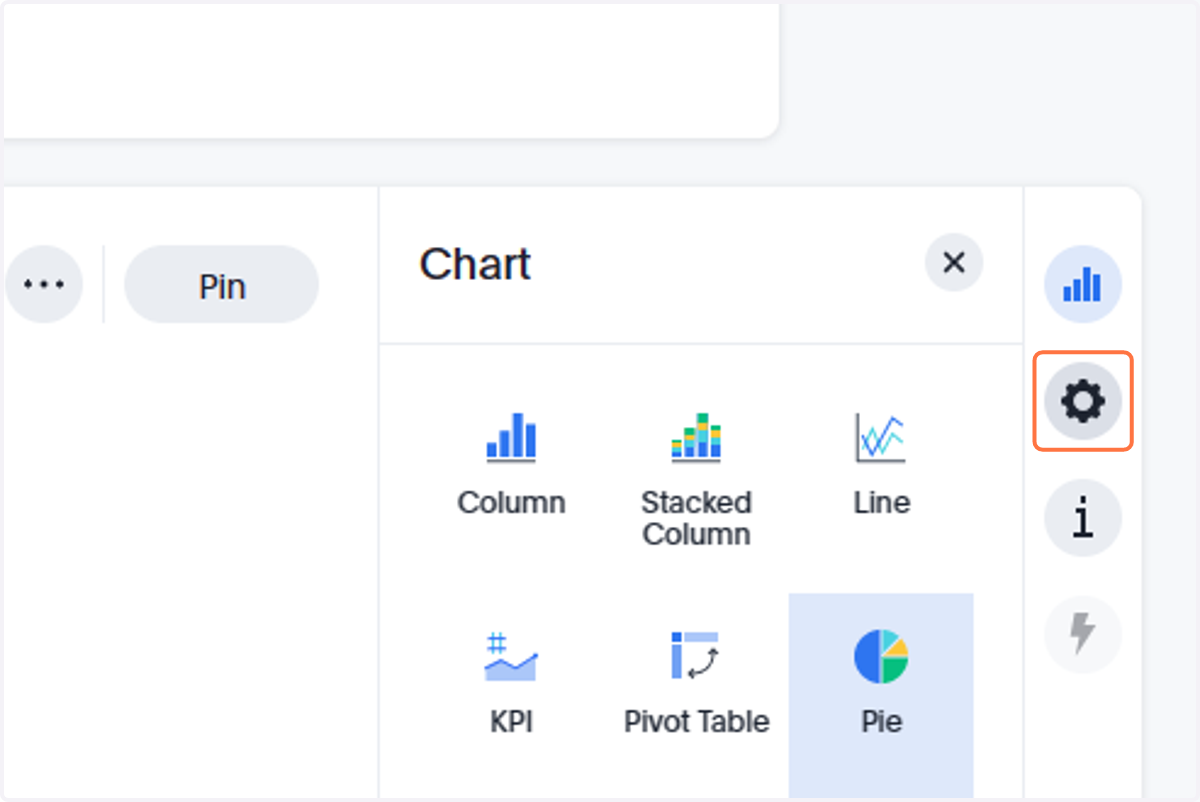 Click on settings button