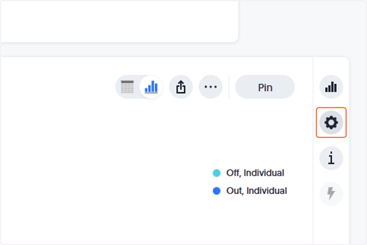 Click on the "settings" button