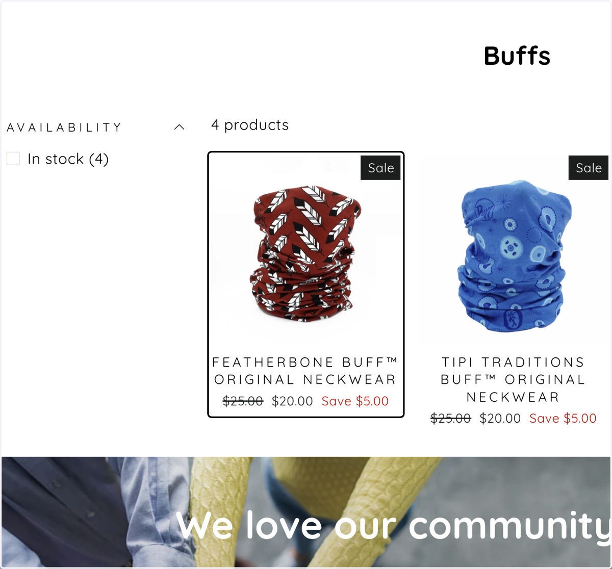 Select the product you would like to purchase.