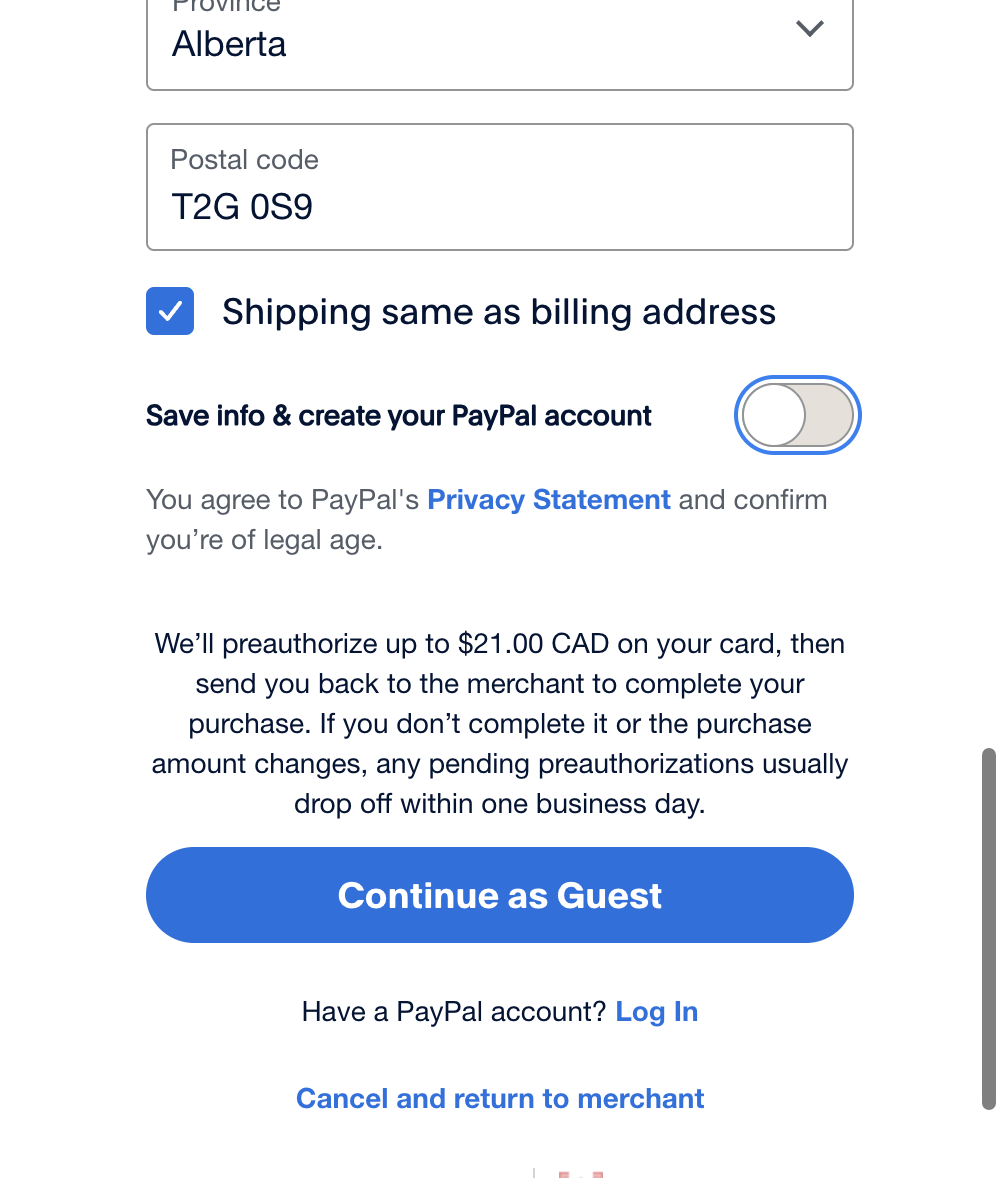 Click on Continue as Guest