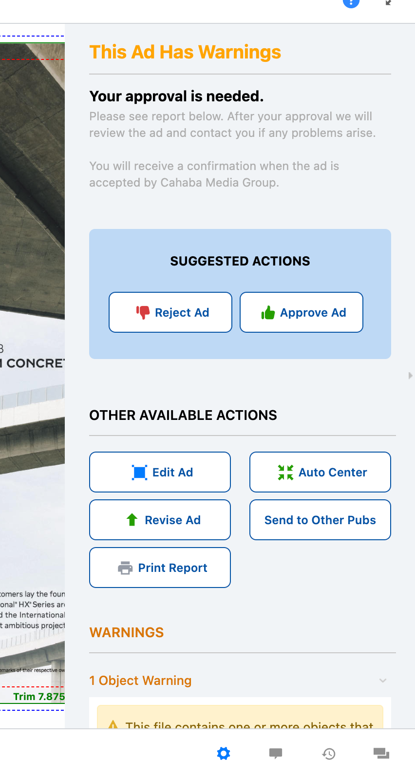 Click on gear in lower right corner
