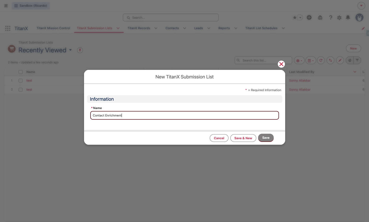 Click on Save
