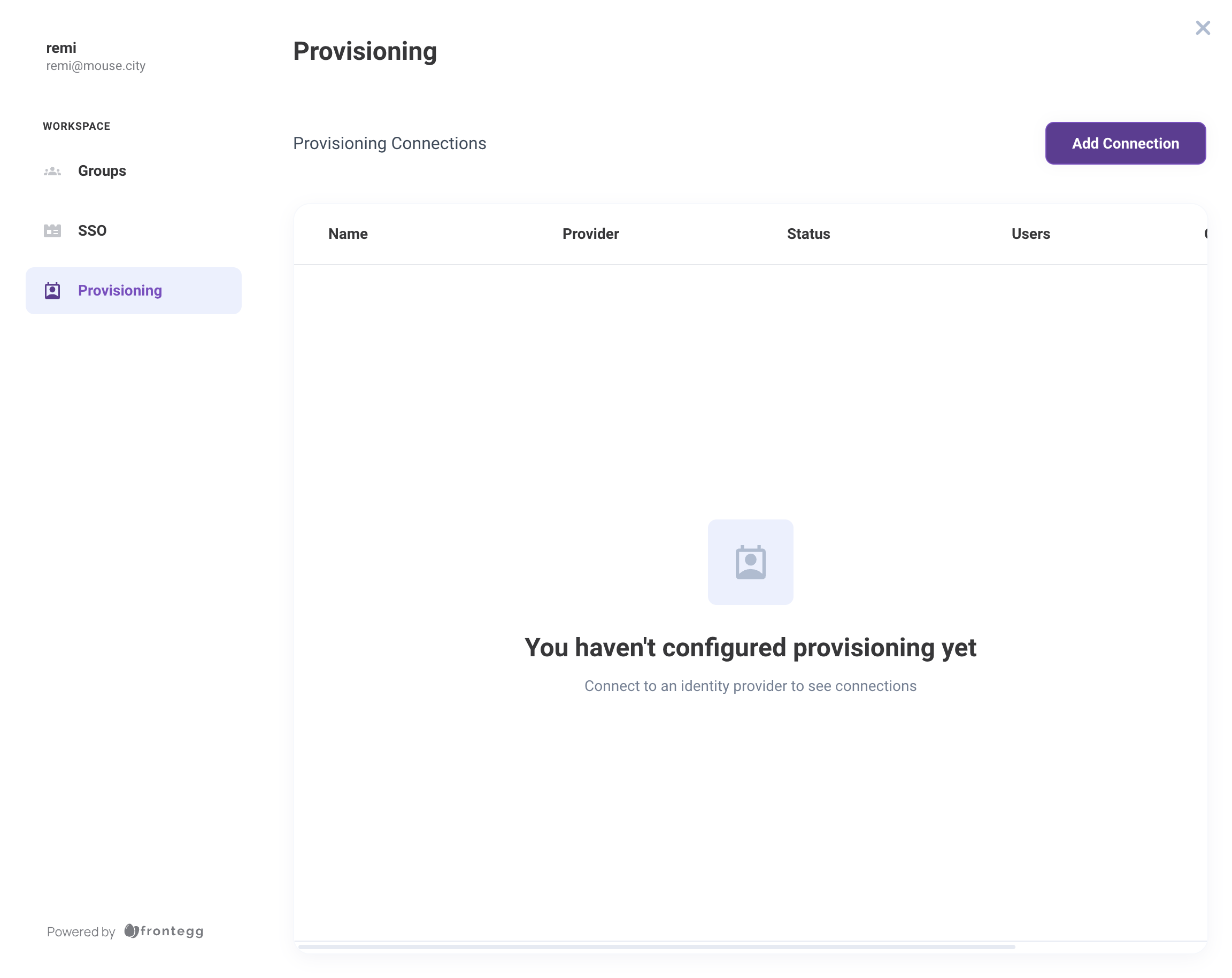 Click on Add Connection