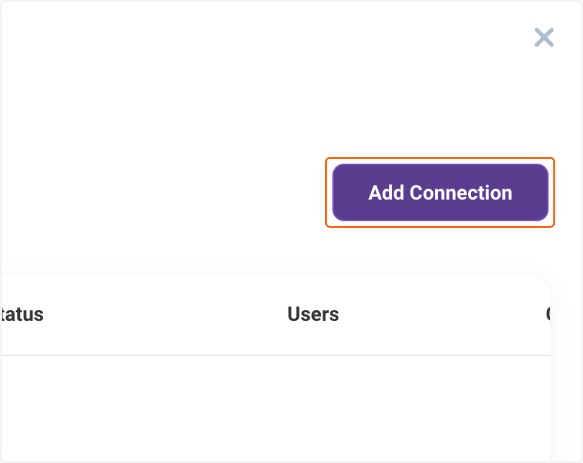 Click on Add Connection