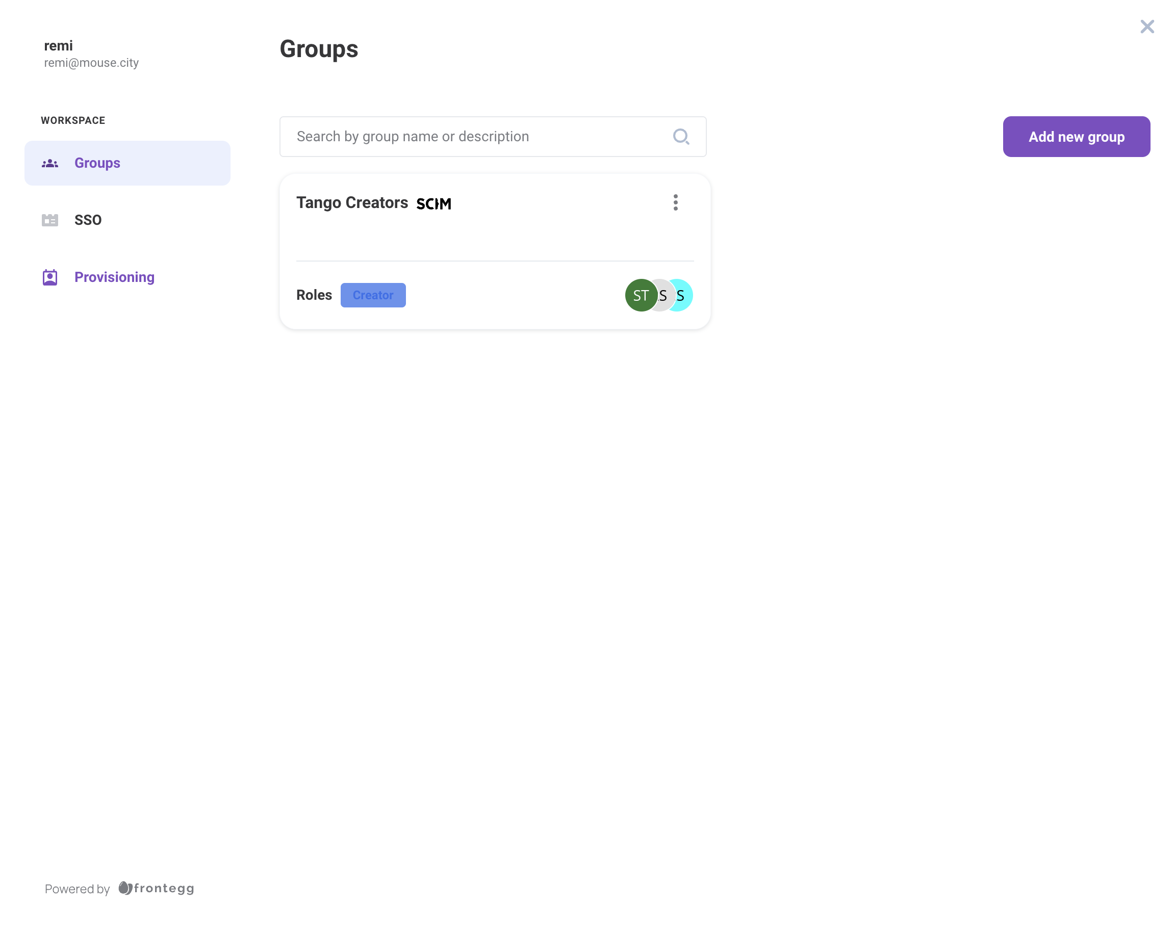Click on Provisioning