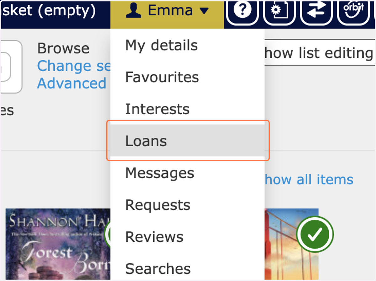 Click on Loans