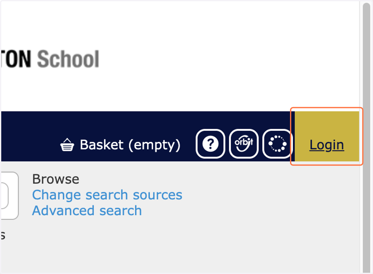 Click on Login