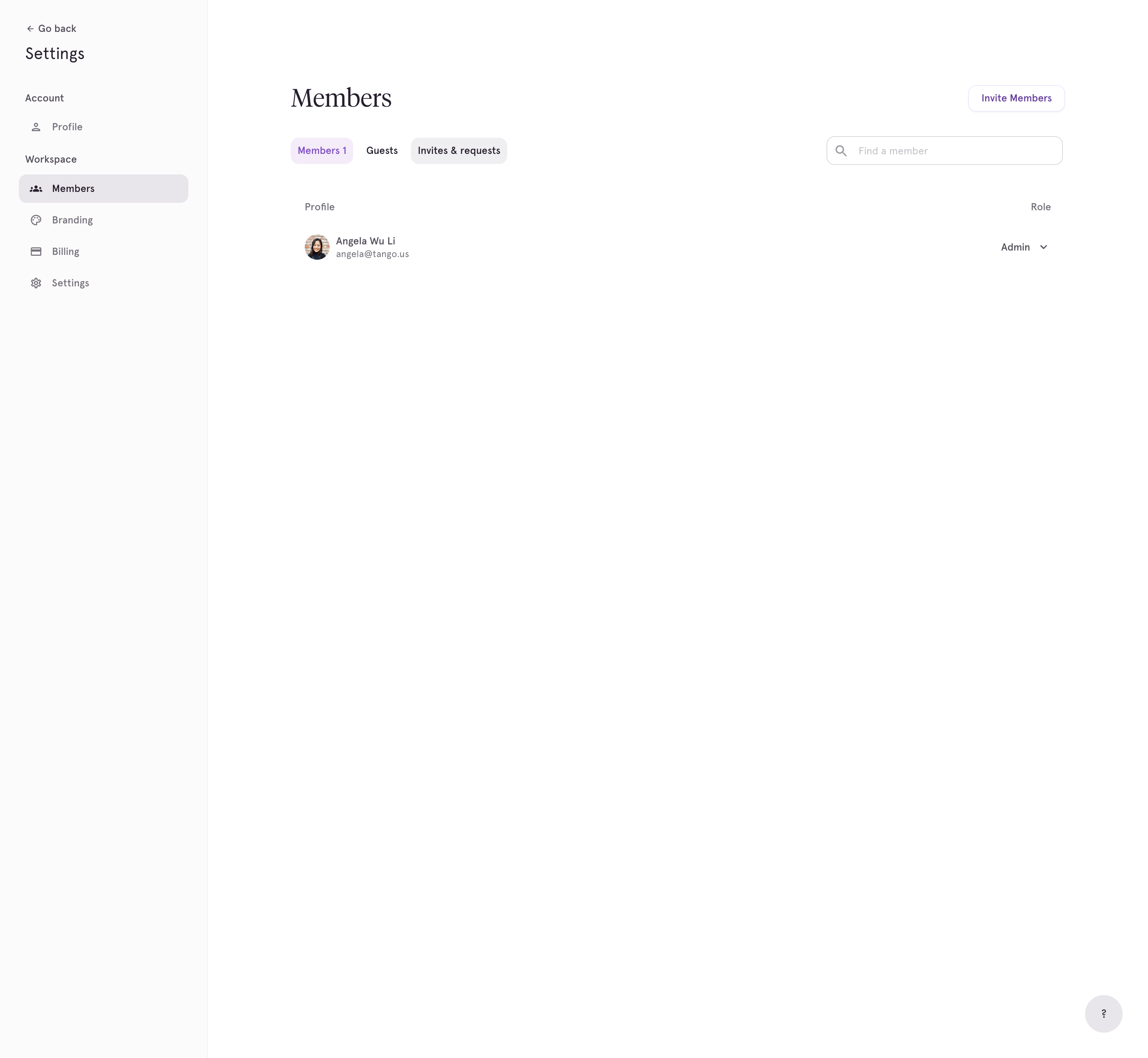 Click on Invites & requests to see who hasn't yet accepted their invite, and their role.