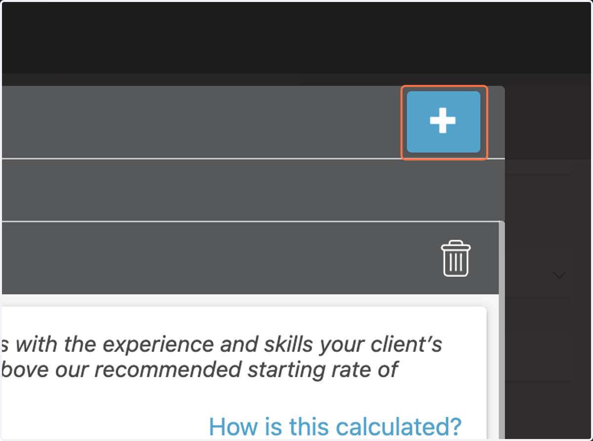 Click on + in the upper right-hand corner.