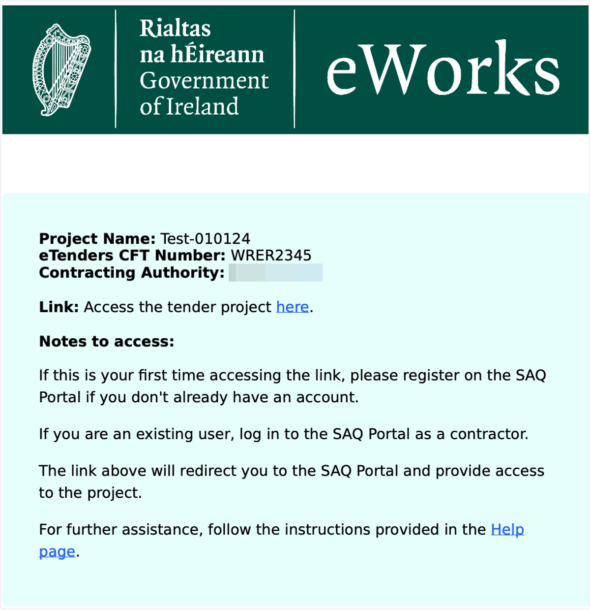 Click on project access link for expression of interest
