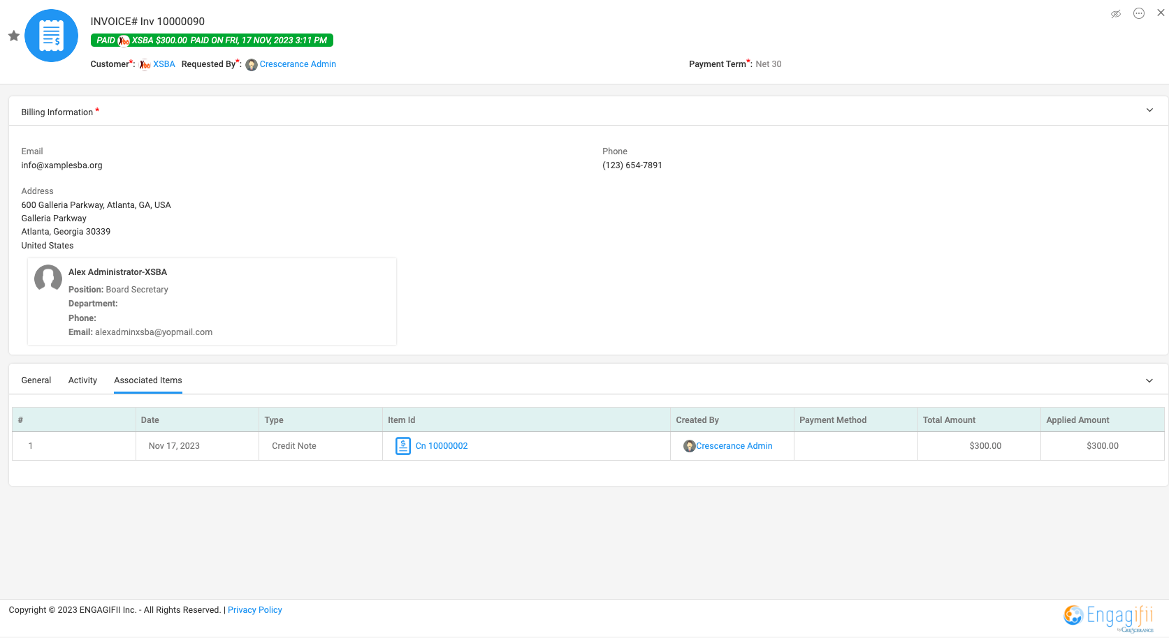 You will be routed to the associated items for that invoice