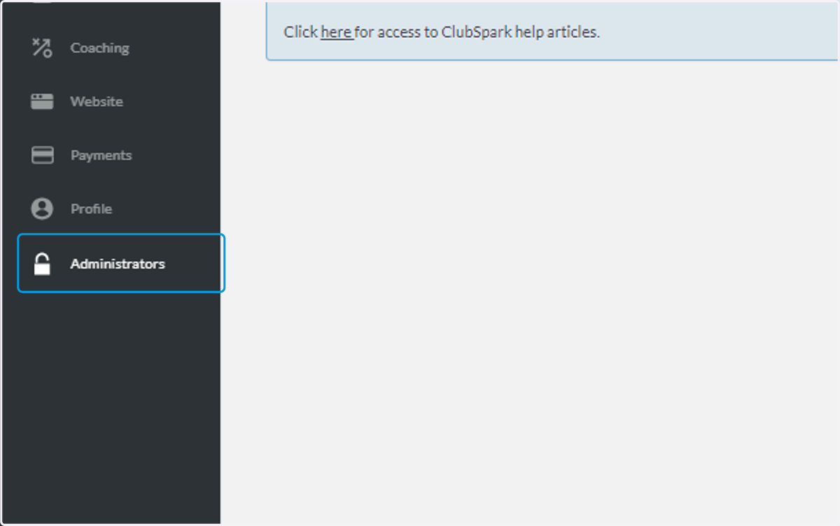 Click on Administrators