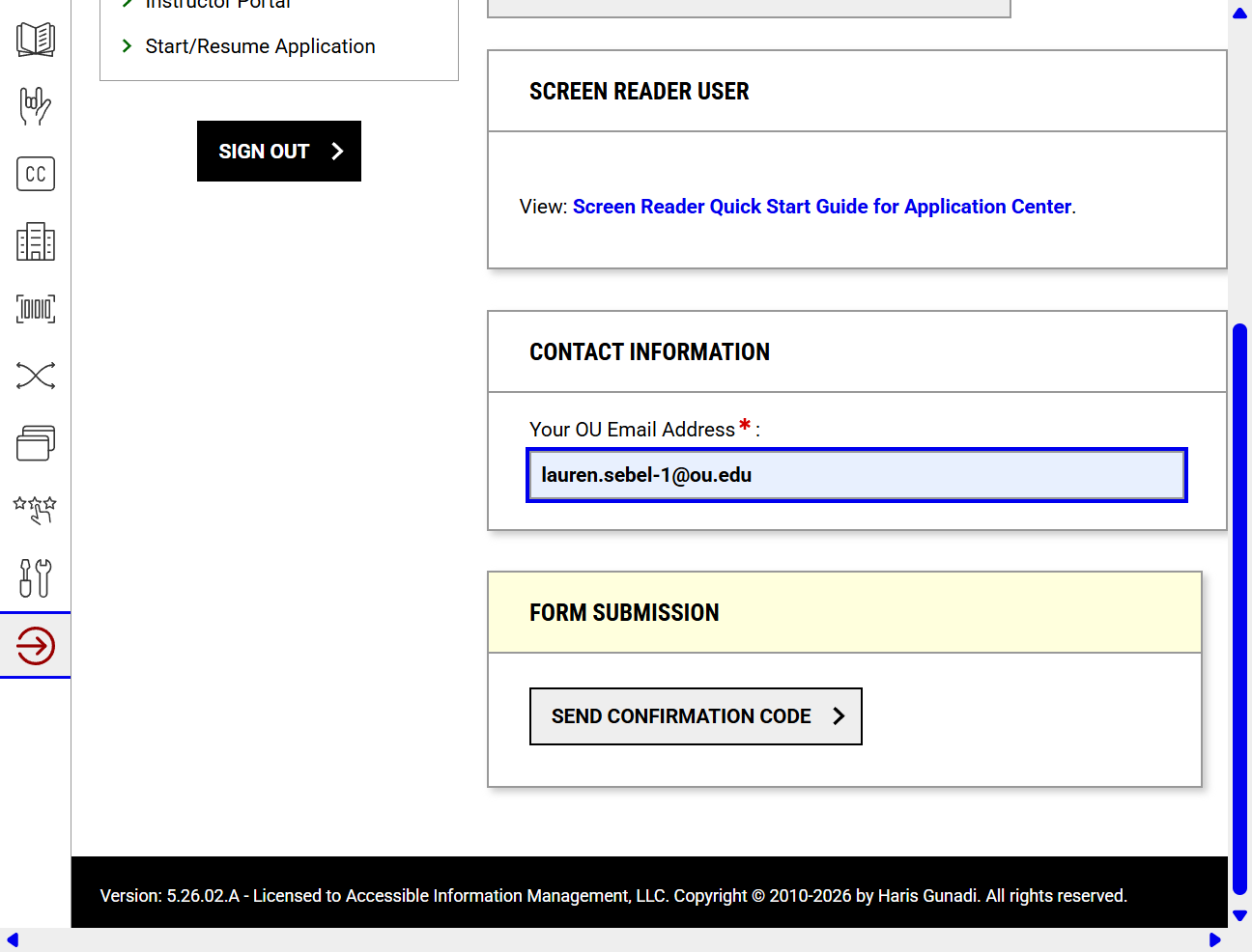 Click on SEND CONFIRMATION CODE